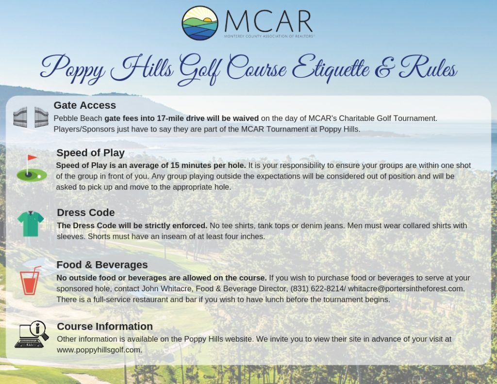 Golf Course Etiquette and Rules | Monterey County Association or REALTORS